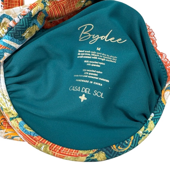 Bydee Antiqua Underwire Bikini SET Ventura Top and Cyprus Bottom Size M NWT - Picture 8 of 16